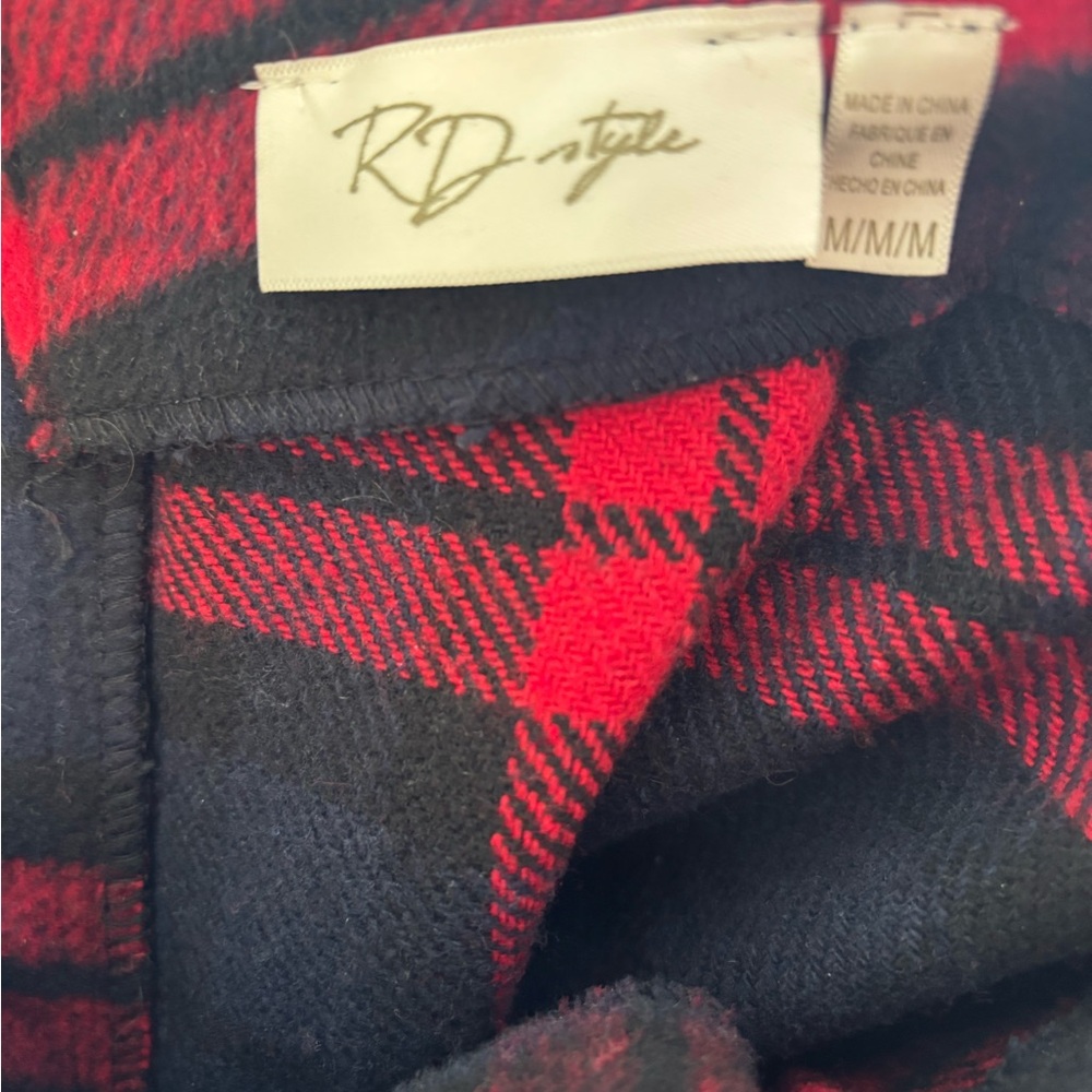 RD Style Red and Black Plaid Skirt - Picture 2 of 2